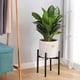 thumbnail image 5 of Soporte para plantas alto resistente a la intemperie, soporte de metal de exhibición de altura para maceta de 25 cm, soporte estilo bambú para decoración interior y exterior, 5 of 5