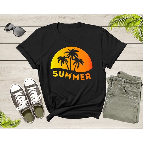 Summer Beach Lover Gift For Men Women Youth Teen Vacation T-shirt Summer Graphic Design Shirt For Boys Girls Youth Mens Women Summer Tshirt