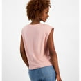 thumbnail image 2 of Nautica Womens Knot Front Basic T-Shirt, Pink, Large, 2 of 2