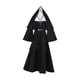 thumbnail image 3 of Disfraz de monja con cinturilla decorativa para Halloween, bata para mujer XL, 3 of 9