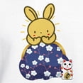 thumbnail image 3 of CafePress - Japanese Style Rabbit With Purse Sweatshirt - Pullover Hoodie, Hooded Sweatshirt, 3 of 4