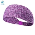 thumbnail image 3 of Deago Workout Headbands For Women Non Silp Sweat Bands Moisture Wicking & Quick Dry (Purple), 3 of 8