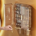 thumbnail image 4 of PATLOLLAV Wall Mounted Jewelry Organizer Plastic Large Space Jewelry Cabinet, Storage Box Jewelry Display Holder for Necklaces, Earrings, Bracelets, Rings, 4 of 6