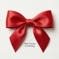 thumbnail image 4 of Red Bow Garland - 8-Piece Satin Bow Banner, Festive Red Decoration with Long Streamers, for Christmas, Wedding, Birthday, Party, Home, Mantel, Bedroom, Gift Wrapping, 4 of 6