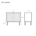 thumbnail image 2 of Classe 36" Freestanding Bathroom Vanity Cabinet without Top in Natural Oak, 2 of 5