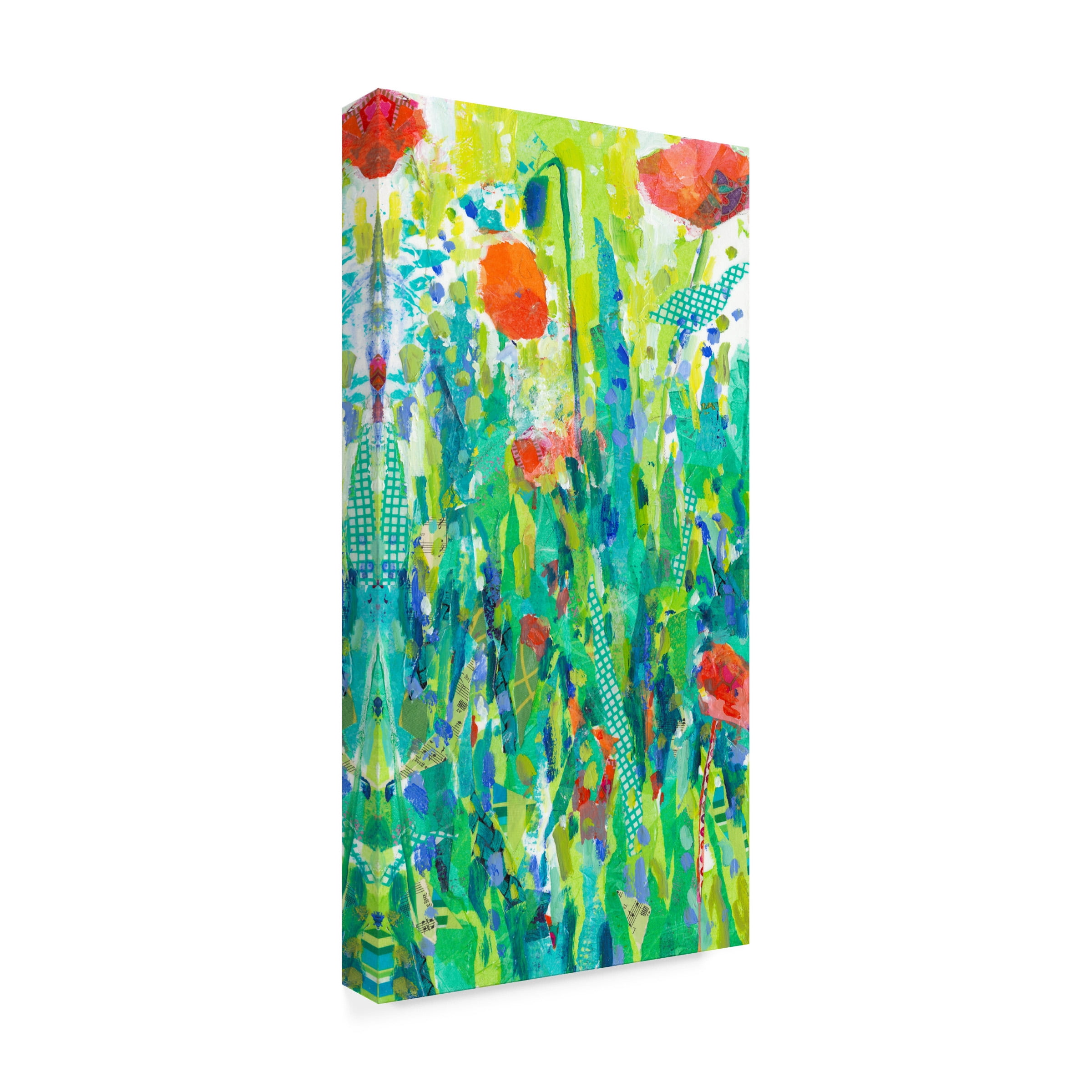 Tara Funk Grim 'Stately Red Poppies II' Canvas Art