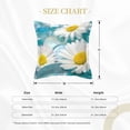 thumbnail image 4 of Bingfone Decorative Pillow Covers 18"X18" Daisy Flowers Couch Pillow Cases Modern Farmhouse Covers For Couch Sofa Bed, 4 of 9