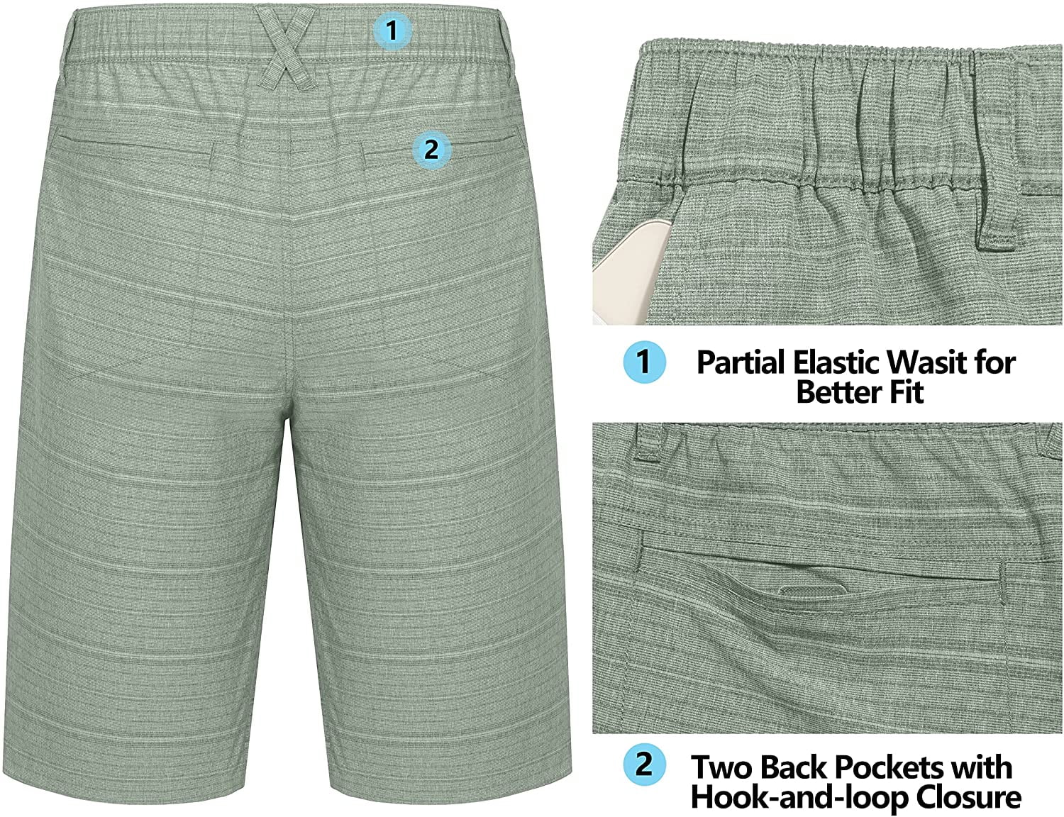 Hiking 12 Inch Inseam Golf Shorts 