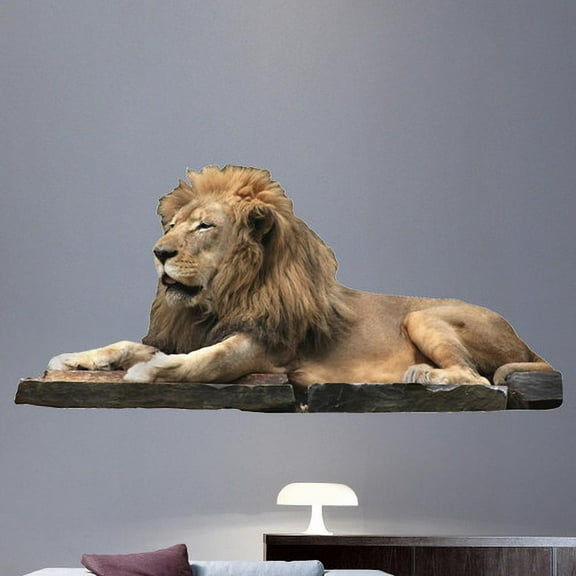 Wallhogs Lion Resting Wall Decal