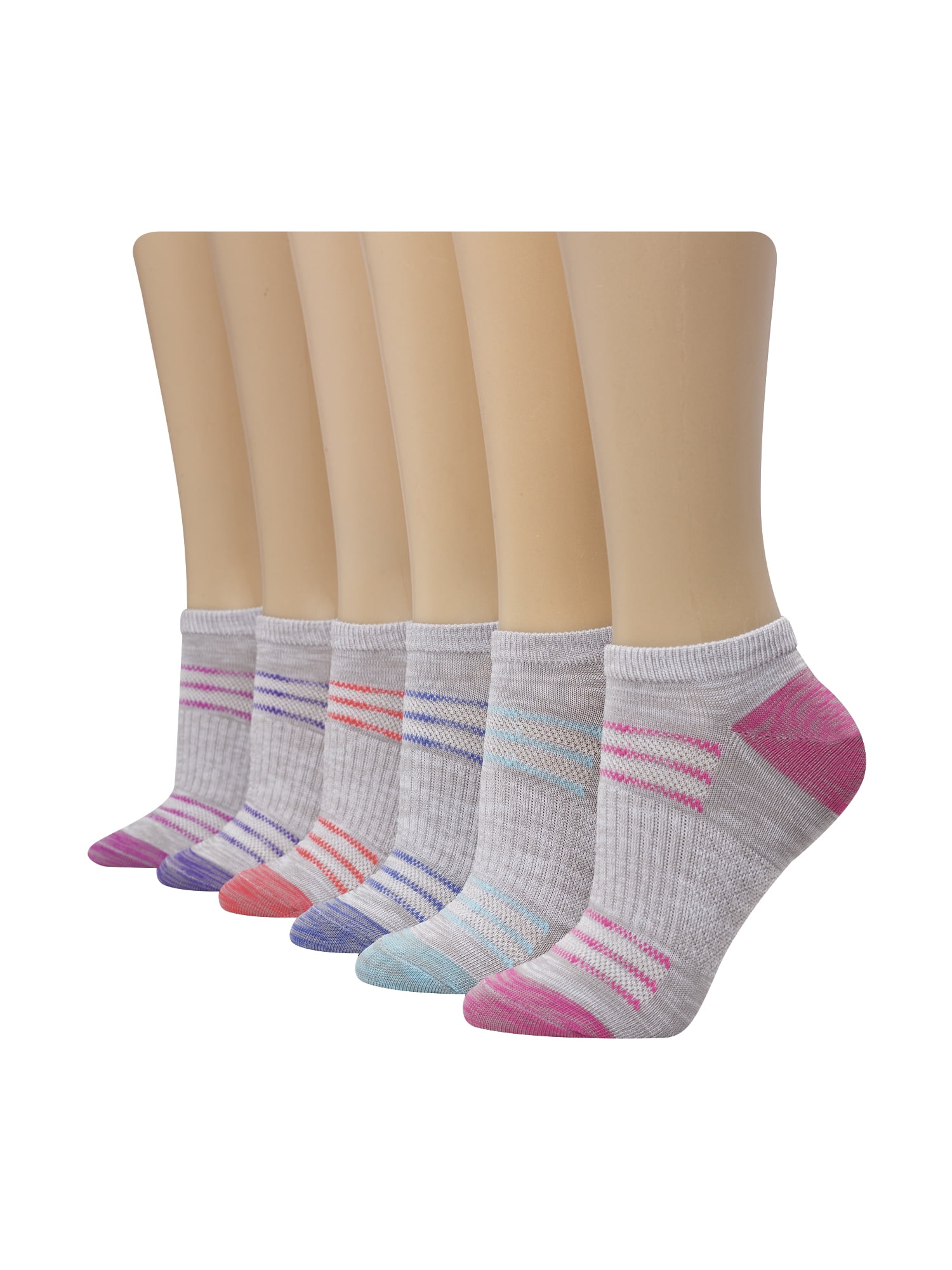 Hanes Women's Performance Cool No-Show Socks 6 pack - Walmart.com