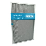 wioAIR Washable Furnace Filter, MERV 8, (16"x25"x1"), Central AC Air Filter