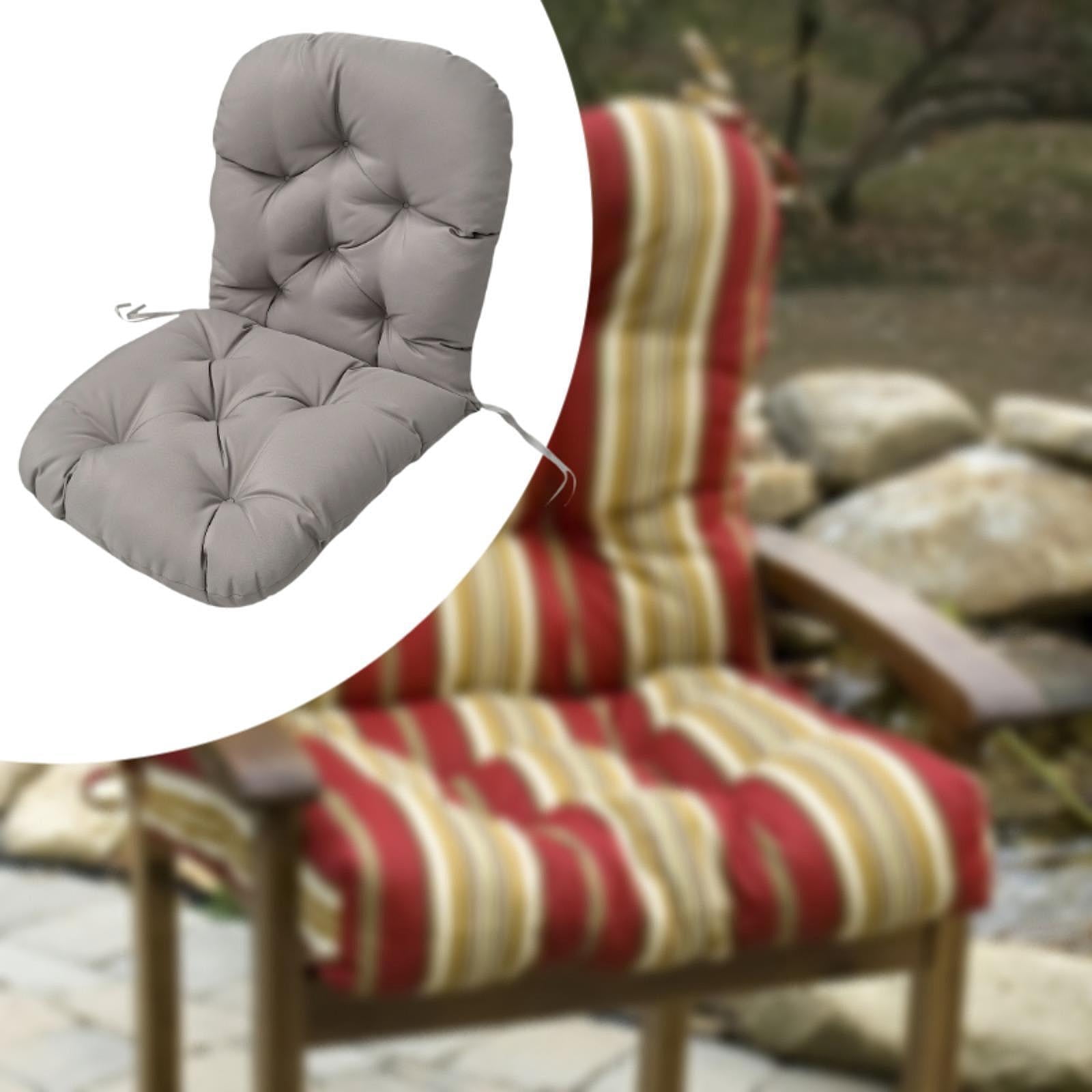figatia Rocking Chair Cushion Outdoor Garden Chair Cushion Spring Summer Seasonal Outdoor Furniture Easy to Clean Patio Chair Cushion light grey
