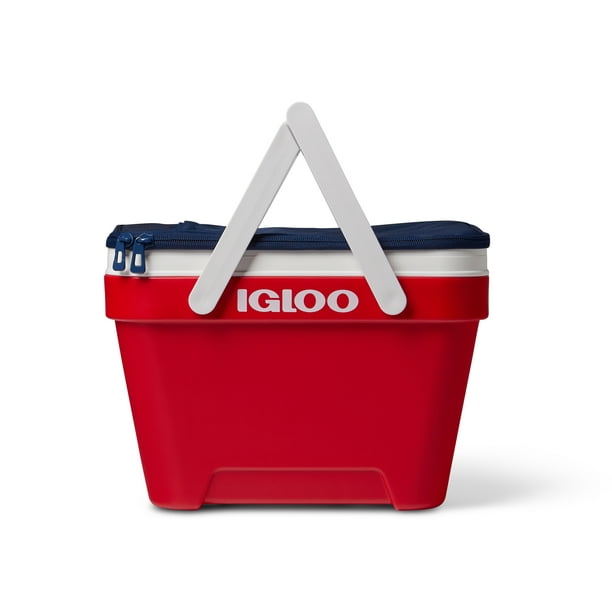 Igloo 25 qt. Picnic Basket Cooler, Red