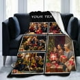 thumbnail image 4 of Custom Blanket with Photos Text Personalized Flannel Throw Blankets Customized Bedding Throw Blanket Custom Gifts Decor Bedding Style 3 Blankets, 4 of 5