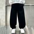 thumbnail image 6 of Miqool Boys Fall Cotton Baggy Sweatpants Loose Fit Elastic Waist Soft Wide Leg Jogger Pants for School Sports Casual Wear, 6 of 7
