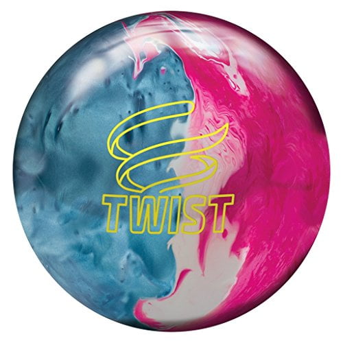 Brunswick Bowling Twist Reactive Ball, Sky Blue/Pink/Snow, Size 11