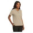 thumbnail image 4 of Port Authority Women's Short Sleeve Silk Touch Classic Polo Shirt Stone Small, 4 of 4