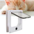 thumbnail image 3 of Cat Door Interior Door, Weatherproof Easy Installation Cat Flap Door Dog Door Cat Door For Exterior Door 4 Modes  Switch Control Pet Door with Flap For Cats Doggie Kittens, 3 of 8