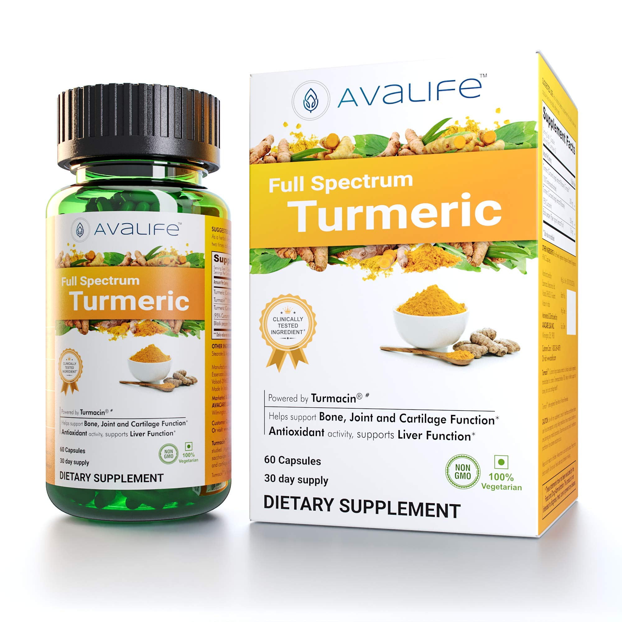 Avalife Full Spectrum Turmeric High Potency Natural Antioxidants