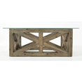 thumbnail image 4 of Jofran Table Basse en Verre de Route Hampton en Gris Sablé, 4 of 8