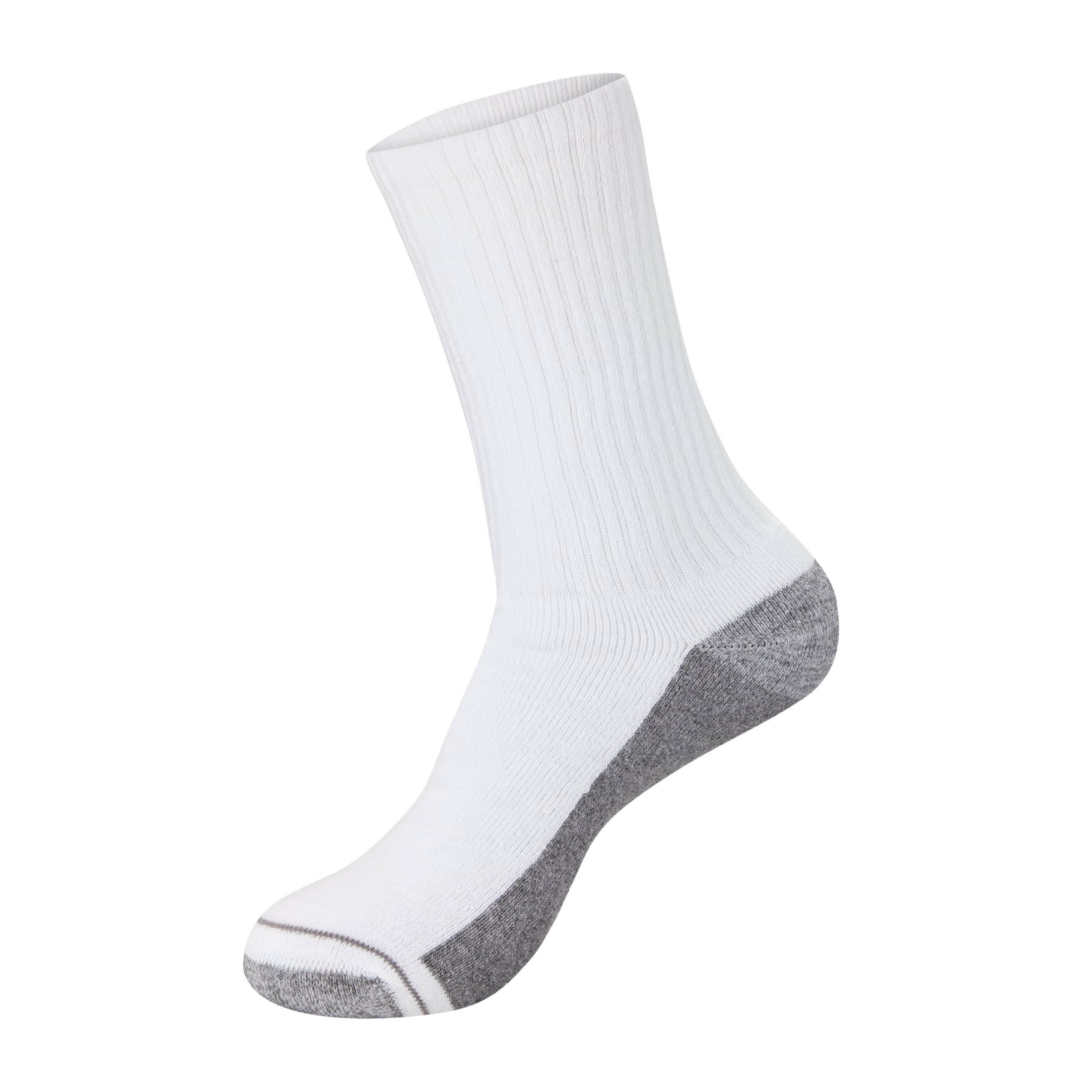Hanes Mens Crew Socks Pack, 10-Pack, Max Cushion Moisture-Wicking Sock