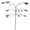 C #584, variant on Kinetic Copper Triple Leaf Metal Windmill Garden Sculpture 39.4" Heavy-Duty Outdoor Yard Ornament with 360° Rotation Weather-Resistant Patio Decor for Landscape