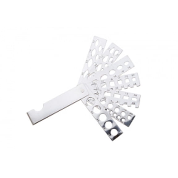 Fan Gemstone Gauge, 7 Blades