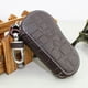 thumbnail image 4 of Estuche para llaves de coche de negocios de moda para hombre con cremallera y funda de piel de vaca Café, 4 of 9