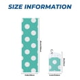thumbnail image 3 of Lsque Teal Turquoise And White Polka Dot Printed Cooling Towel (40"x 12"), Ice Towel, Microfiber, Soft Breathable Chilly Towel for Yoga, Sport, Gym, Workout, Fitness, Running, 3 of 9
