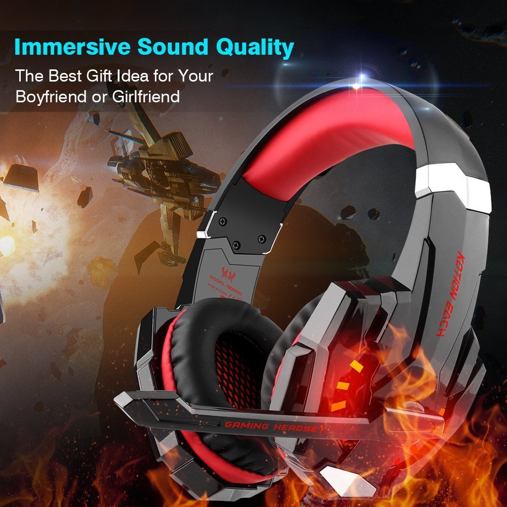 Each G9000 Gaming Headset Headphone 3.5mm Stereo Jack with Mic for PS4/Xbox one