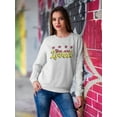 thumbnail image 2 of You Are Loved Bubblegum Banner Sweatshirt Women -Smartprints Designs, Female 4X-Large, 2 of 4