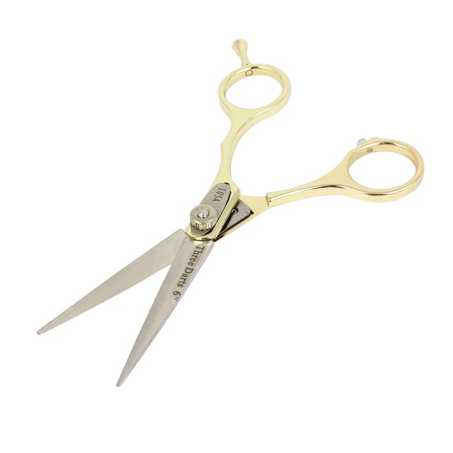 Unique Bargains 6' Long Two Tone Stainless Steel Hair Shear Scissors