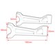 thumbnail image 5 of 2 uds., accesorios para elevadores altos de motocicleta, montaje negro de aleación de aluminio, elevadores de barra de repuesto, montaje apto para Yotijar Torretas altas para motocicleta, 5 of 6