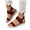 Red, variant on Womens Elastic Strap Platform Sandals Comfortable Slip on Espadrilles Wedge Sandal Lightweight Knit Non Slip Walking Shoes Orange Size 8
