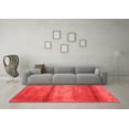 thumbnail image 3 of Ahgly Company Indoor Round Abstract Red Contemporary Area Rugs, 4' Round, 3 of 4