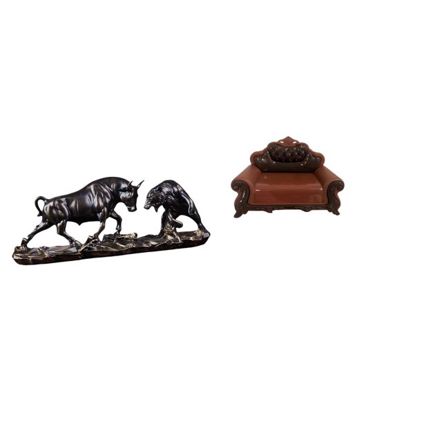 Escultura Moderna De Feng Shui De Toro, Oso, Vaca Y Ganado, Ideal Como Regalo De Cumpleaños Para Escritorio, Sofá En Miniatura, Sillón, Modelo DIY, Accesorio, Muebles, Decoración De