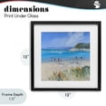 thumbnail image 4 of Stupell Industries Tropical Summer Sorrento Beachgoers Black Framed Print Under Glass, 13 x 13, by Craig Trewin Penny, 4 of 8