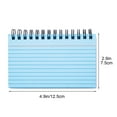thumbnail image 3 of Reduced Price, Vsgery Learning Office Supplies, B5 Frosted Cover, Transparent Coil Book, Thick Horizontal Lines, Student Notebook|Paper,Blue, 3 of 9