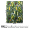 thumbnail image 4 of JEUXUS Pickle Throw Blanket Funny Pickle Gifts for Pickle Lovers Women Men Soft Fluffy Cozy Dill Pickles Blanket for Bed Couch Outdoor for Kids/Child, 4 of 6