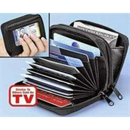 - Accordian Style Credit Card Wallet (Black)