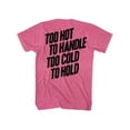 thumbnail image 2 of Macho Man Too Hot Retro Pink Heather Adult T-Shirt, 2 of 3