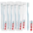 thumbnail image 1 of YWC-Disposable Toothbrushes with Toothpaste, Light Blue Toothbrush and Toothpaste, Individually Packaged, Suitable for Hotels, Homes, Camping, and Travel (50-Pack), 1 of 4