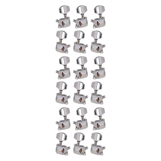 Advancent Paquete de 6 clavijas de afinación para guitarra de de 6 cuerdas, afinadores de guitarras, perillas de repuesto, accesorios 3 izquierda 3 3 Links 3 Rechts 3piezas Advancent CBP232549