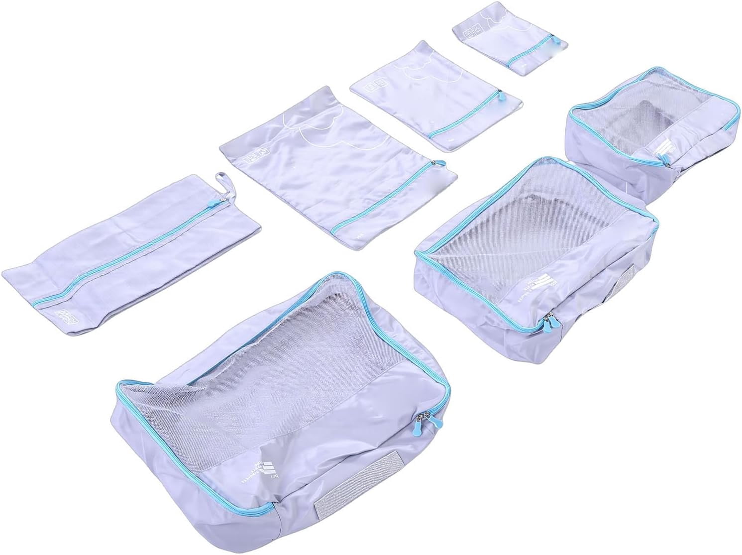 Packing Cubes For Travel, 7 Pack Anti Tear Space Saving Luggage Organizer Bags, For Suitcases