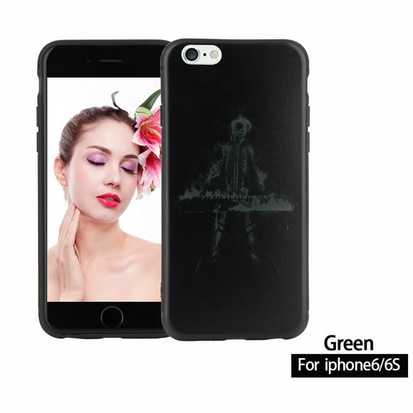 ZOUSSIQI TPU Protective Color Changing Thermal Sensor Heat Induction Back Case for iPhone 6/6S Green EL225#49139