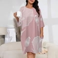 thumbnail image 2 of Pink Poppy Floral Pattern Design Sleepshirts For Sleeping Travels Loose Sleepdress Pajama Dress Soft Nightdress Sleepwear, 2 of 7