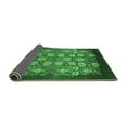 thumbnail image 2 of Ahgly Company Indoor Square Oriental Emerald Green Industrial Area Rugs, 5' Square, 2 of 4