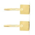 thumbnail image 5 of JewelStop 14K Yellow Gold Dangle Square Drop Huggie Hoop Earrings with Polished Finish and Endless Clasp, 5 of 7