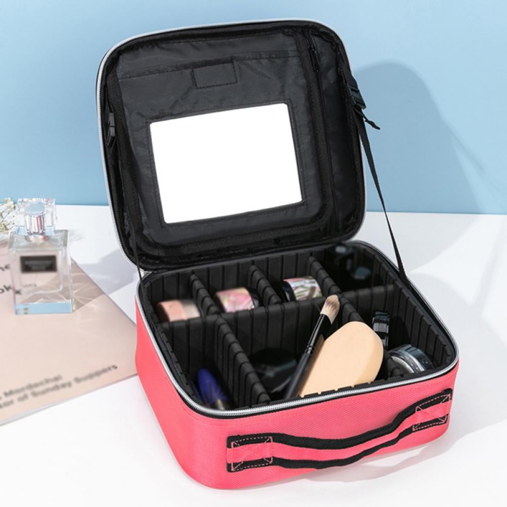 Travel Makeup Train Case Makeup Cosmetic Case Organizer Portable