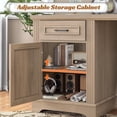 thumbnail image 6 of SEDETA L Shaped Office Desk with Storage, Large Computer Desk with 4 Drawers & Cabinet, File Drawer, Power Outlets, PC Workspace, Wood Color, 6 of 7